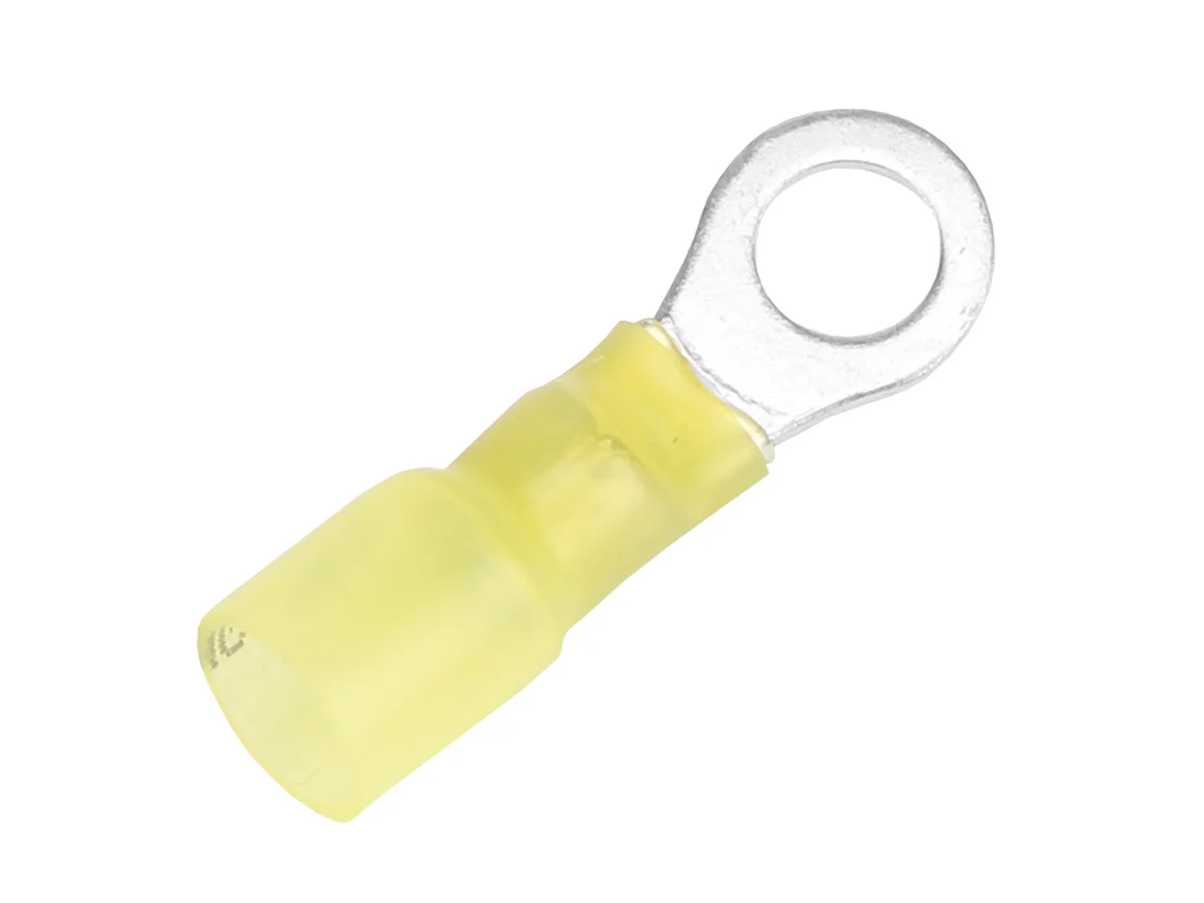 Pacer 12-10 AWG Heat Shrink Ring Terminal - 1/4" Stud Size - 25 Pack
