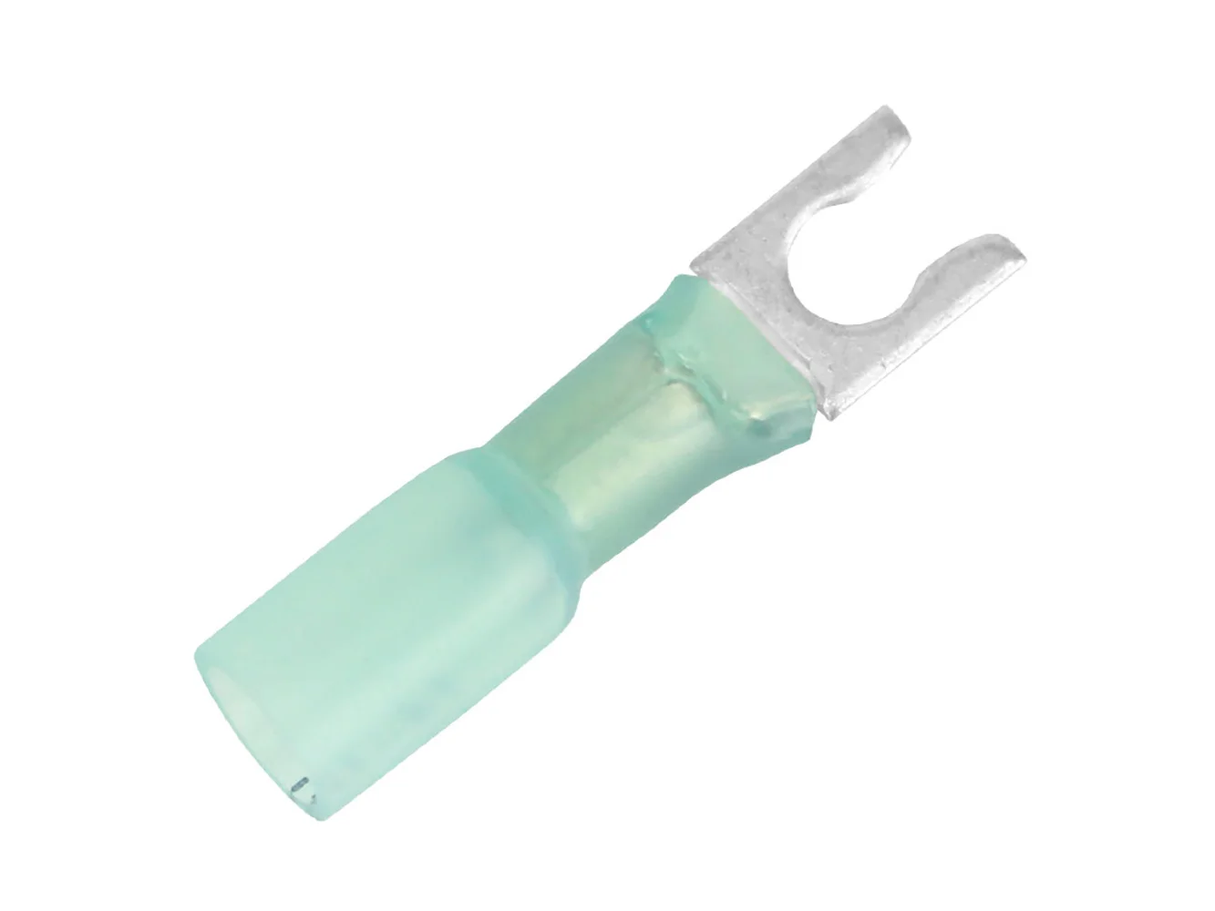 Pacer 16-14 AWG Heat Shrink Spade Terminal - #10 Stud Size - 25 Pack