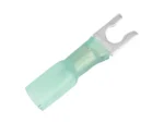Pacer 16-14 AWG Heat Shrink Spade Terminal - #10 Stud Size - 100 Pack