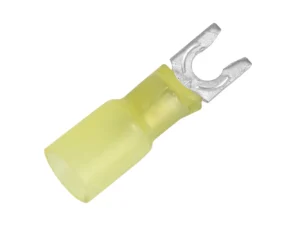 Pacer 12-10 AWG Heat Shrink Spade Terminal - #8 Stud Size - 25 Pack