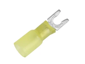 Pacer 12-10 AWG Heat Shrink Spade Terminal - #8 Stud Size - 100 Pack