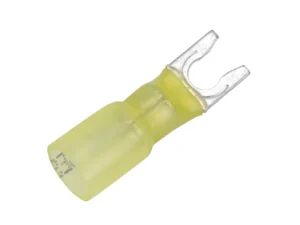 Pacer 12-10 AWG Heat Shrink Spade Terminal - #10 Stud Size - 25 Pack