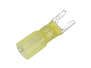 Pacer 12-10 AWG Heat Shrink Spade Terminal - #10 Stud Size - 100 Pack