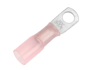 Pacer 8 AWG Heat Shrink Ring Terminal - 1/4" Stud Size - 25 Pack