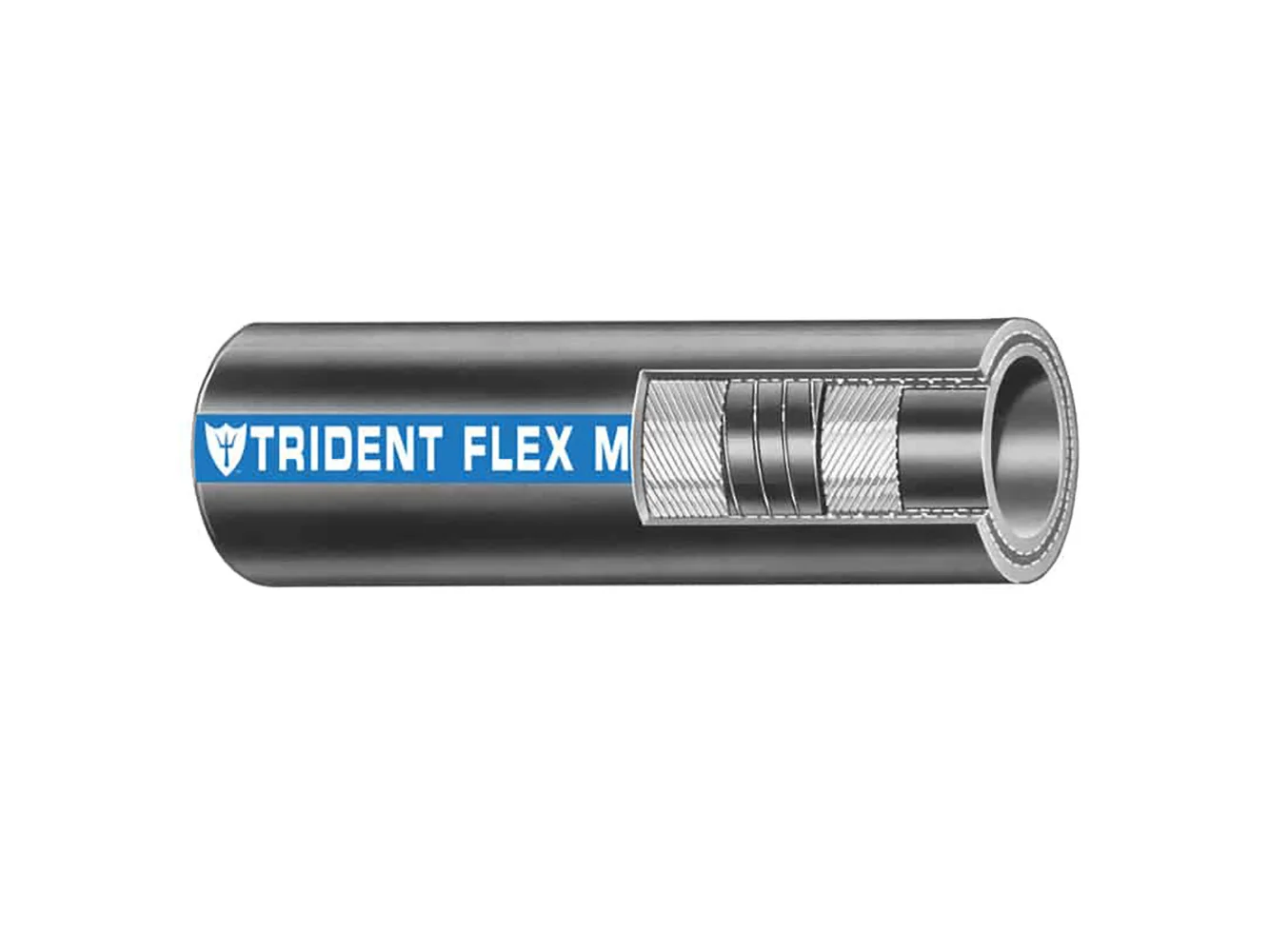 Trident Marine 1-1/2" Flex Marine Wet Exhaust & Water Hose - Black - Sold by the Foot