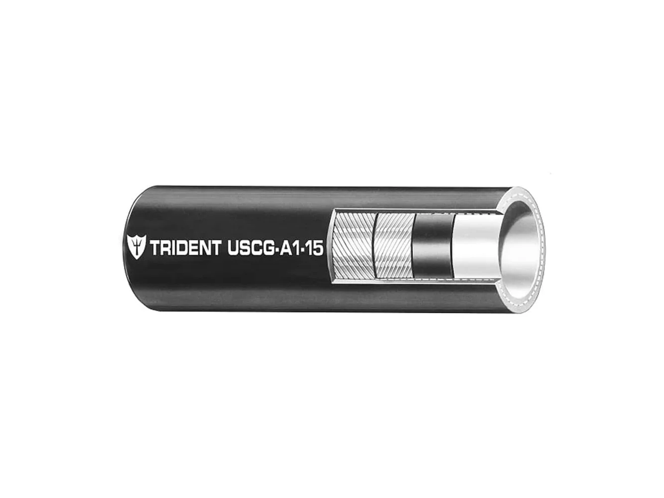 Trident Marine 5/16" Low Permeation Type A1-15 Fuel Line Hose - Black - Sold by the Foot