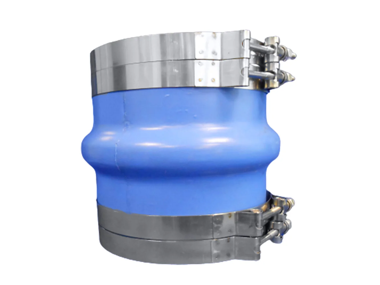 Trident Marine 8" ID Blue Silicone Molded Wet Exhaust Hump w/4 T-Bolt Clamp