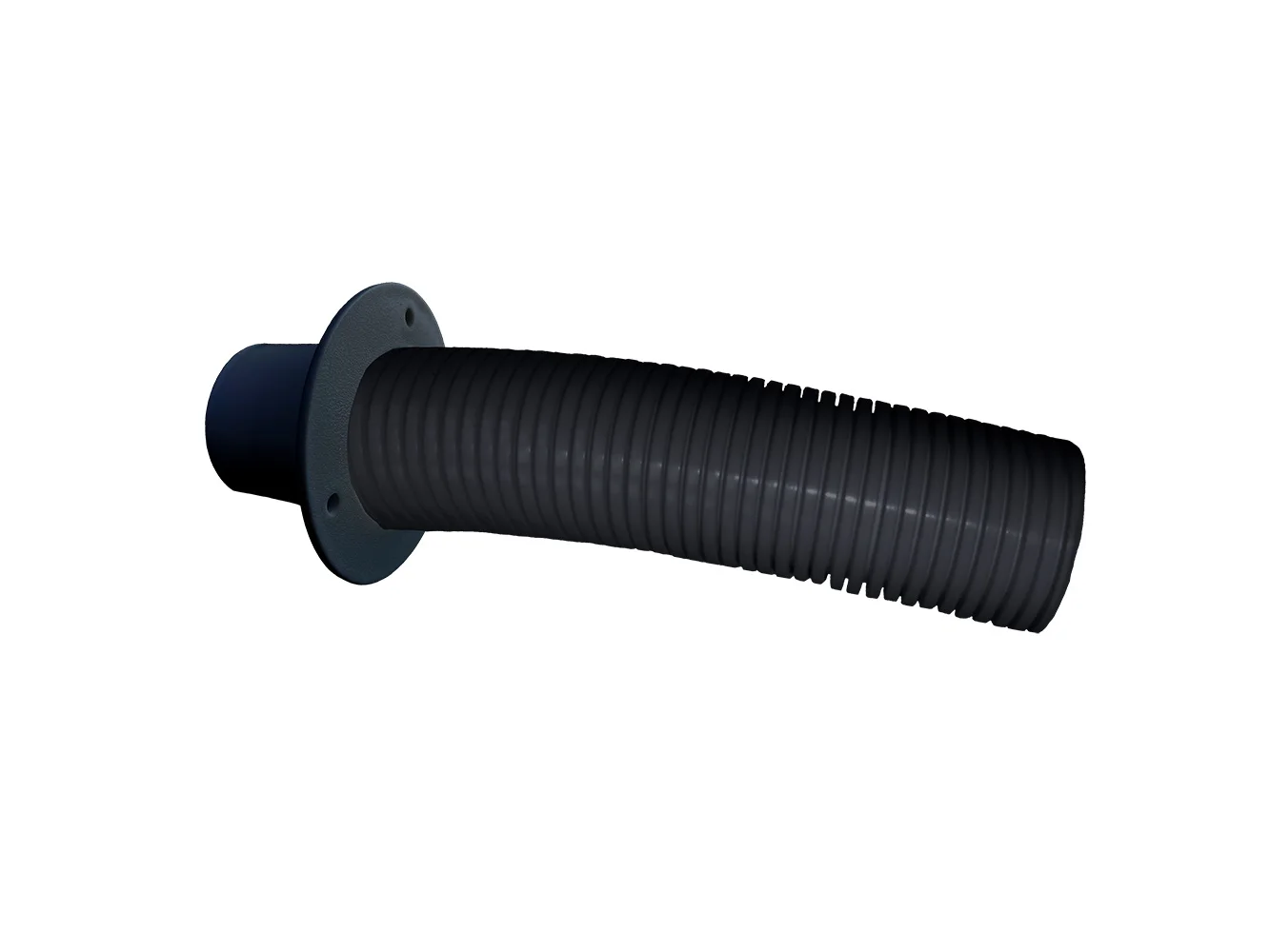 Trident Marine 4' Black Stern Flex Hose w/Transom Flange