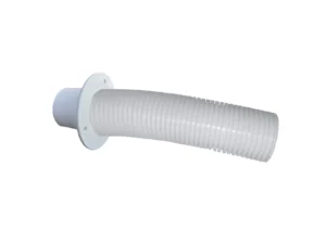 Trident Marine 10' White Stern Flex Hose w/Transom Flange
