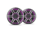 FUSION Apollo 6.5" LED Marine Speakers with Sports Gray Grilles | 010-02918-03