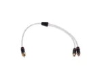 FUSION MS-RCAYF, Male to Dual Female Twisted Shielded RCA Splitter Cable, 0.9 ft | 010-12622-00