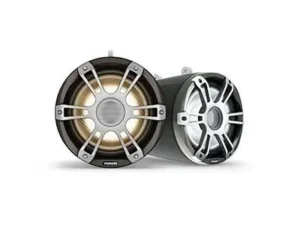 FUSION Signature Series 3i Marine Wake Tower Speakers, 8.8" 330-watt Sports Gray Marine Wake Tower | 010-02773-51