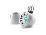 JL AUDIO M3-650VEX-GW-S-GW-I: 6.5" VEX Tower Speakers, Gloss White Enclosure & Sport Grille, RGB LED | 93402  | 010-03258-00