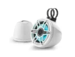JL AUDIO M6-650VEX-GW-S-GWGW-I: 6.5" VEX Tower Speakers, Gloss White Enclosure & Sport Grill, RGB LED | 93412 | 010-03262-00