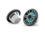 JL AUDIO M6-650X-S-GMTI-I: 6.5" Marine Speakers, Sport Grille, Gunmetal Trim, Titanium Grille, ILLUM | 93715 | 010-03092-00