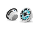 JL AUDIO M6-770X-S-GWGW-I: 7.7" Marine Speakers, Sport Grille, Gloss White Trim & Grille, ILLUM | 93602 | 010-03074-00