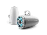 JL AUDIO M6-880ETXV3-GW-S-GWGW-I: 8.8" Tower Speakers, Gloss White Sport Grille, RGB LED, PAIR | 93665 | 010-03283-00
