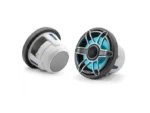 JL AUDIO M6-880X-S-GMTI-I: 8.8" Marine Speakers, Sport Grille, Gunmetal Trim, Titanium Grille, ILLUM | 93827 | 010-03099-00