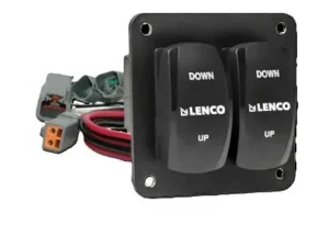 LENCO MARINE DOUBLE ROCKER SWITCH KIT W/72"  PIGTAIL FOR SINGLE ACTUATOR SYSTEMS | 10222-211D