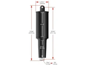 LENCO MARINE 2 1/4" STROKE XD ACTUATOR. - 24 VOLT - 5/16" | 15062-001