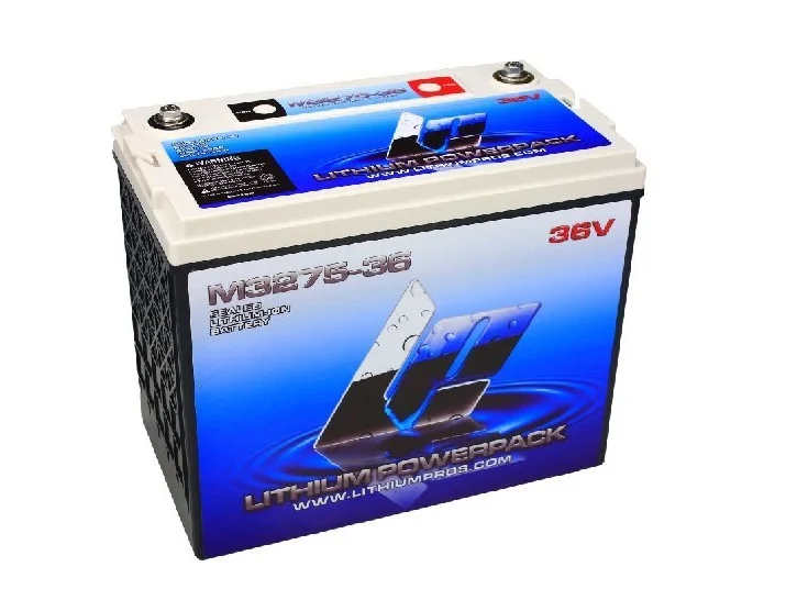 LITHIUM PROS LiFePO4 Battery, 36V/75 Ah (Trolling/Deep cycle, Grp GC12) Bluetooth | M3275-36 | M75-36 | DROP SHIP, FREE FREIGHT