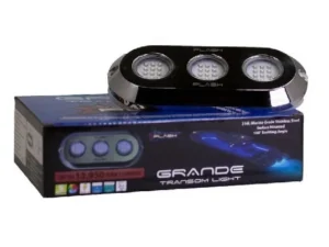 PLASHLIGHTS Grande 180W Underwater Transom Light - Blue - Pair | PL-UWL-180BLU-K *ON SALE WHILE SUPPLIES LAST*
