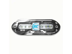 SHADOW-CASTER SCM6 316 SS Housing Underwater Light - Bimini Blue w/ 20' Cable 2400 Lumens | SCM-6-BB-20