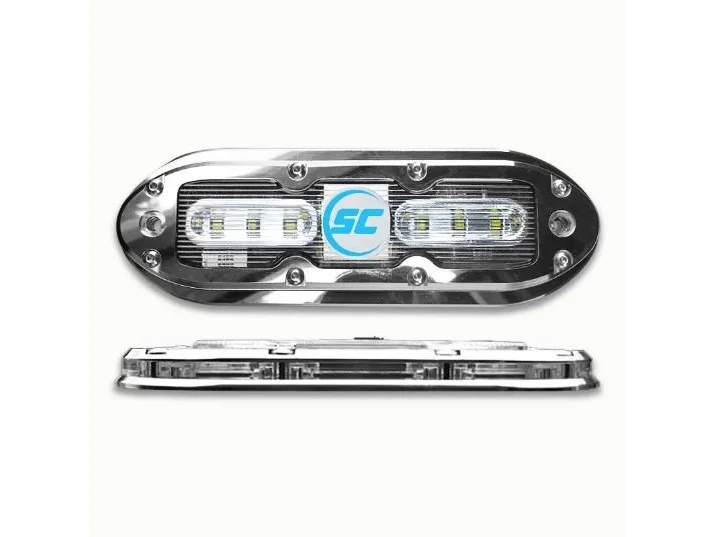 SHADOW-CASTER SCM6 316 SS Housing Underwater Light - Bimini Blue w/ 20' Cable 2400 Lumens | SCM-6-BB-20 - Image 2