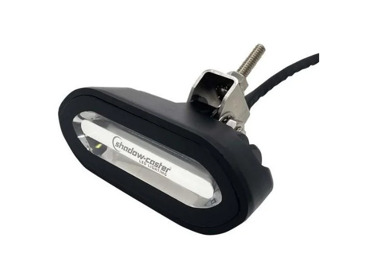 SHADOW-CASTER Black Flush Mount Spreader Light - Great White | SCM-SLF-GW-BK