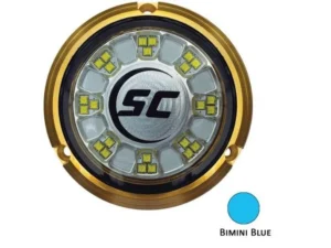 SHADOW-CASTER 24 LEDs Bronze Underwater Marine Light - Bimini Blue | SCR-24-BB-BZ-10