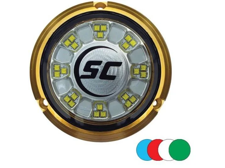 SHADOW-CASTER 24 LEDs Bronze Underwater Marine Light - Color Changing | SCR-24-CC-BZ-10