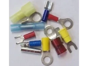 SPECTRO WIRE Heat Shrinkable ring terminals 22-18 AWG, #8 STUD SIZE  (50PK) | 412085-50