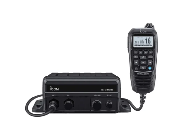 Icom M410BB 11 Black Box VHF w/Black Command Mic & 2 Command Mic Ports