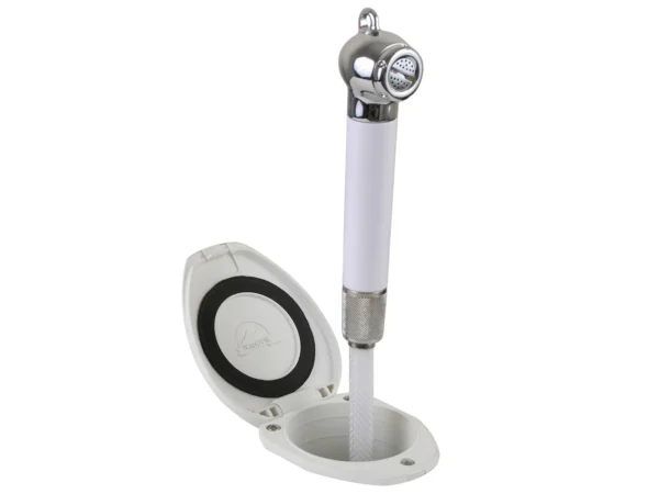 Scandvik Recessed Shower w/6' White Hose - Push-Button - Image 3