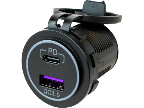 Sea-Dog USB 3.0 & USB-C Power Socket w/Out Light - Image 3