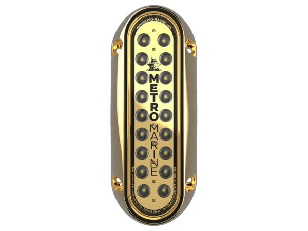 Metro Marine High-Output Elongated Vertical Mount Light w/Intelligent Monochromatic LED's - White, 90° Beam