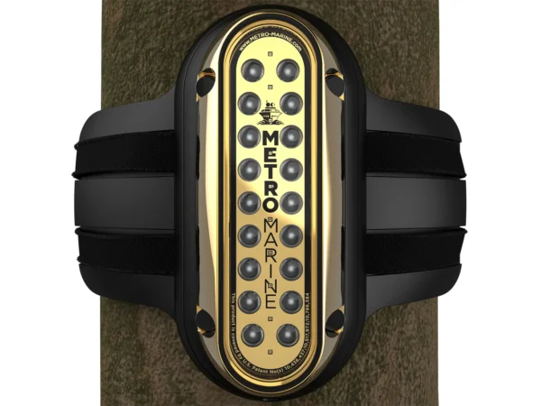 Metro Marine High-Output Vertical Piling Mount Light w/Intelligent Monochromatic LED's - Aqua, 45° Beam