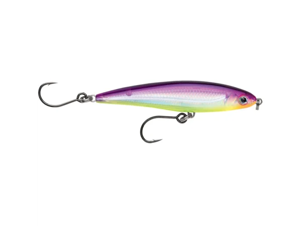 Rapala X-Rap® Twitchin’ Minnow 4" Purple Chartreuse - Image 2