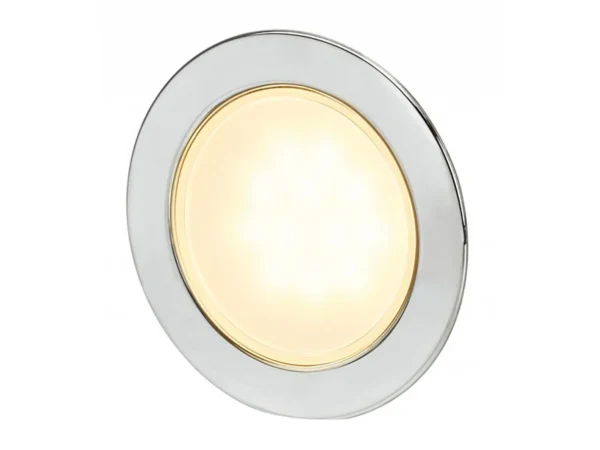 Hella Marine Round Warm White EuroLED 95 Gen 2 LED Down Light - Stainless Steel Rim - Image 2