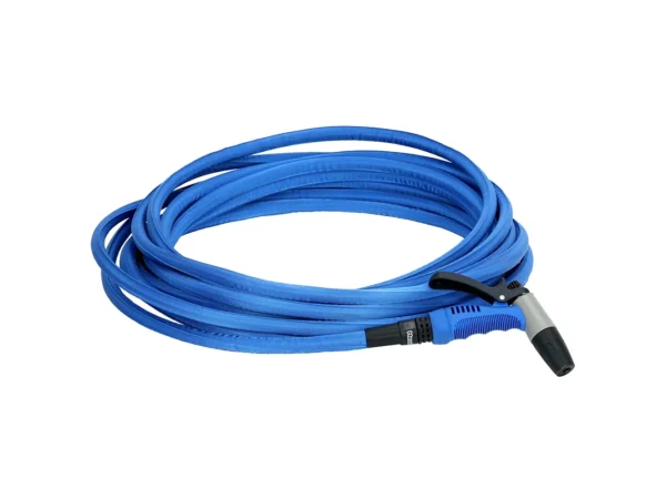 HoseCoil 50' Blue Flexible Hose Kit with Rubber Tip Nozzle - Image 2