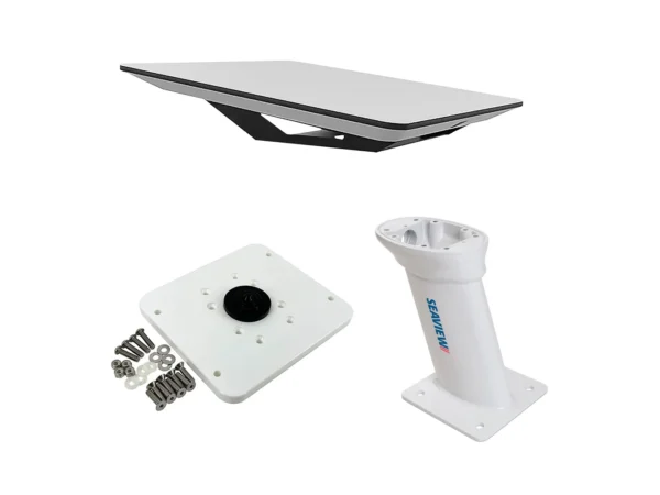 KVH Starlink Flat Panel Kit w/10" Seaview Pedestal Mount & ADASTLKA Starlink Top Plate - Image 2