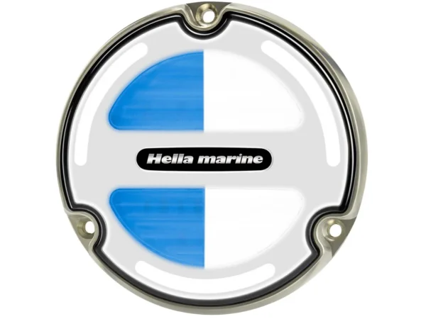 Hella Marine Apelo A3 White/Blue Underwater Light - Bronze - White Lens - Image 2