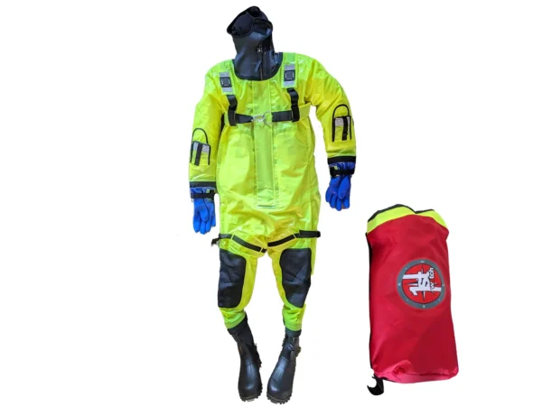 First Watch RS-1005 Ice Rescue Suit - Hi-Vis Yellow - S/M (Built to Fit 4’6”-5’8”)