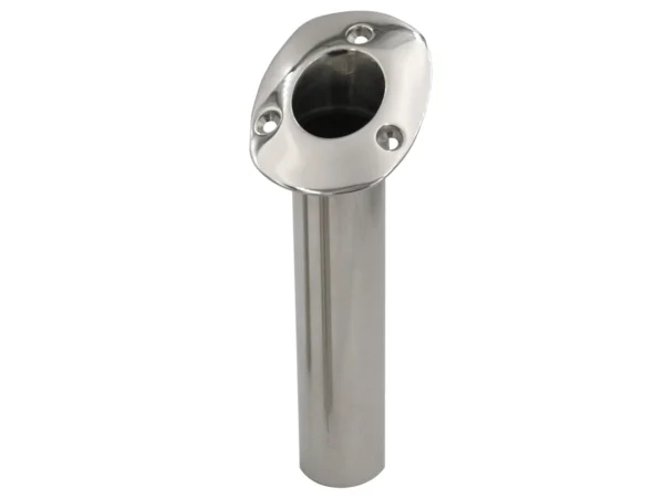 C.E. Smith 70 Series Standard Flush Mount Rod Holder - 30 Degree - Stainless Steel - Gimbal Bar Bottom - Black Liner - Image 2