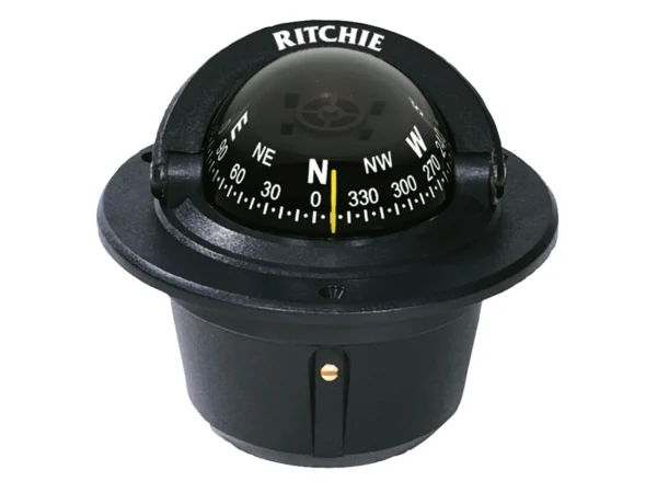 Ritchie F-50 Explorer Compass - Flush Mount - Black - Image 3