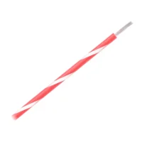 Pacer 16 AWG Gauge Striped Marine Wire 500' Spool - Red w/White Stripe