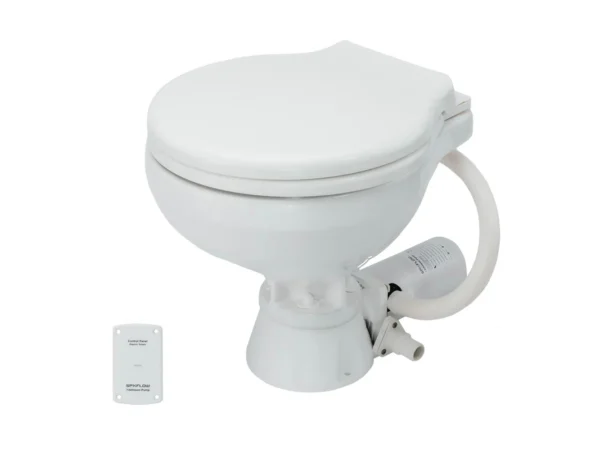 Johnson Pump Standard Electric Toilet - Compact Macerator Style - 24V