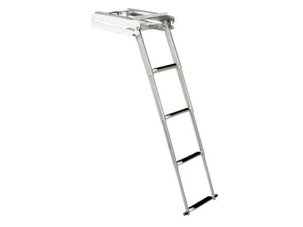 Whitecap 304 Stainless Steel 4-Step Sliding Under Platform Ladder