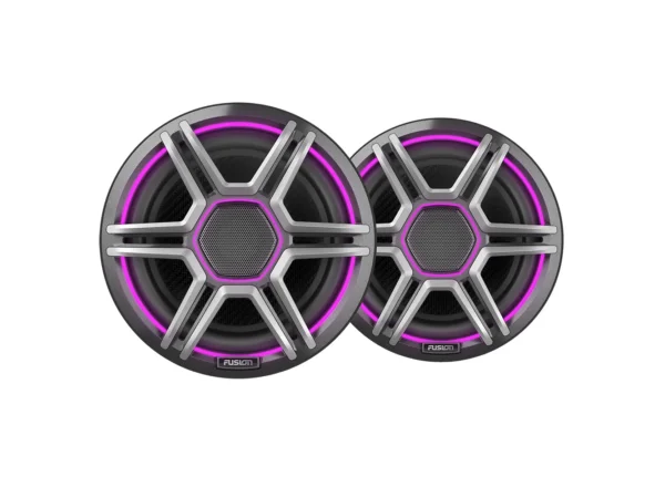 Fusion Apollo™ 7.7" LED Marine Speakers w/Sports Grey Grille