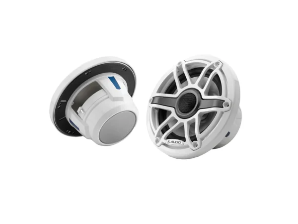 JL Audio M6 Series 6.5" Marine Coaxial Speakers w/Gloss White Sport Grille - M6-650X-S-GwGw
